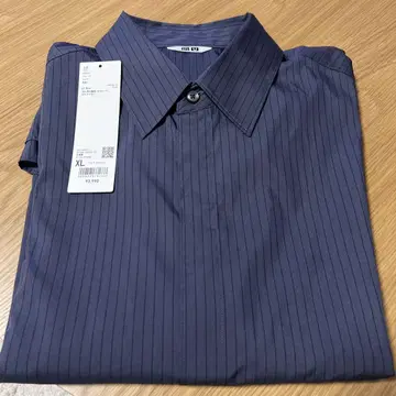 UNIQLO U 드레이프 셔츠 XL 블루