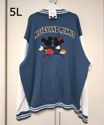 새상품 남성용 5L 미키 바시티 자켓 블루종 점퍼 남성용 아우터