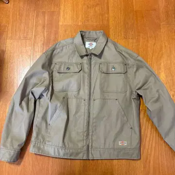 Dickies 베이지 프론트 포켓 부착 자켓