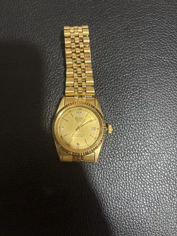 ELGIN DE LUXE 골드 손목시계