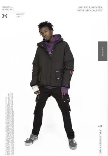 C2h4 포스트 아포칼립스 집업 다운 재킷