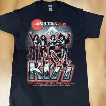 KISS 2019 내한 기념 지옥의 재팬 메모리 T 티셔츠 M 사이즈