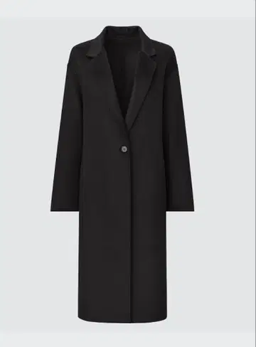 더블 페이스 체스터 코트 블랙 XL