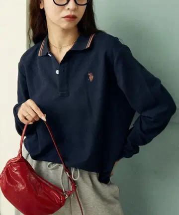 U.S. POLO ASSN. x PUBLUX/피케 셔츠 네이비