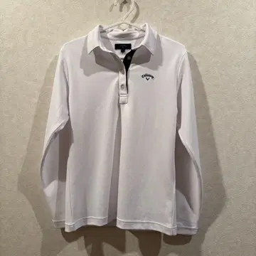 캘러웨이 여성용 긴팔 피케 셔츠 화이트
