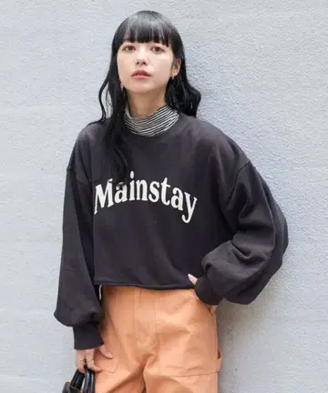 새상품 FREAK'S STORE 로고 퍼프 슬리브 맨투맨
