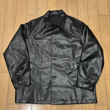 GU 인조 가죽 블루종 XL
