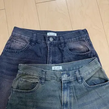sedacle 가공 데님 팬츠 2개 세트