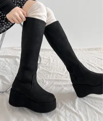 신발장 통굽 플랫폼 롱 부츠
