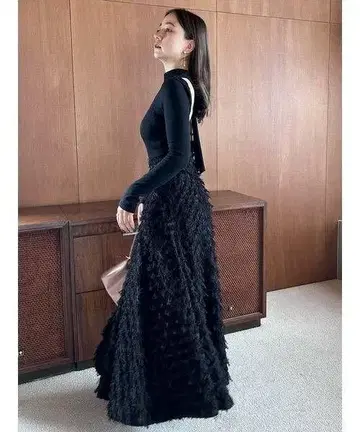 [ 새상품급 ] 자카드 플레어 스커트 SNIDEL