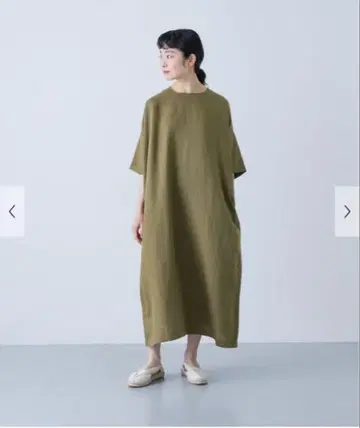 택 포함 새상품 카구레 2사이즈 린넨 레이온 와이드 원피스 도어즈