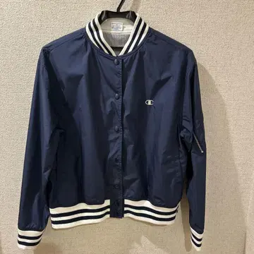Champion 네이비 나일론 점퍼 여성용 L