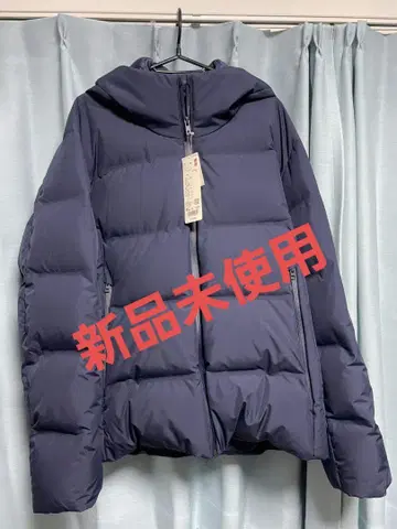 UNIQLO 심리스 다운 파카 네이비 XL 미사용 새상품