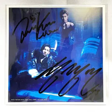 동방신기 친필 사인 재킷 카드 유노 창민