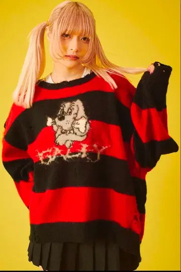 GALFY 보로보로 카트 니트