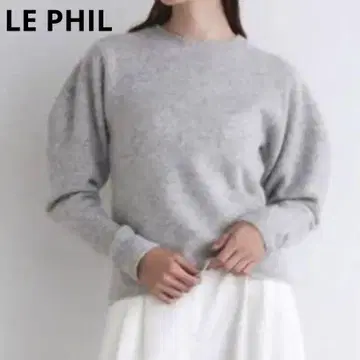 루피 le phil 그레이 퍼프 슬리브 니트