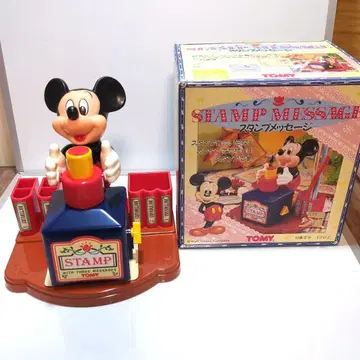 TOMY 미키 스탬프 메시지 레어 레트로