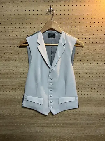 UNITED ARROWS 싱글 6버튼 포멀 베스트 그레이