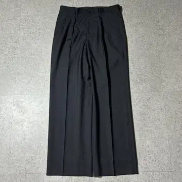 엠포리오 아르마니 90s 울 와이드 슬랙스 다크 그레이