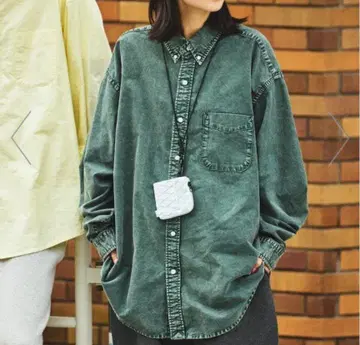 빈티지라이크 오버다이 가공 옥스퍼드 BD 셔츠