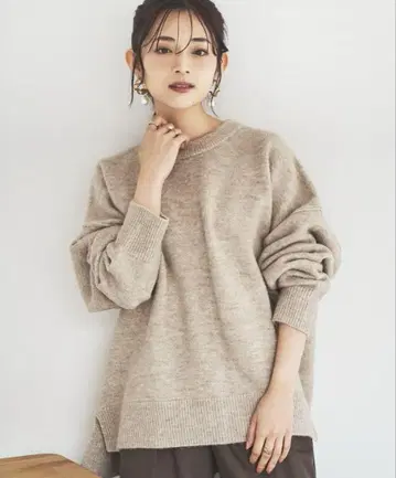 mil 밀 심플 루즈핏 니트 풀오버