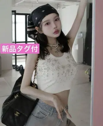 다리치 주얼리 리브 슬리브리스 상의