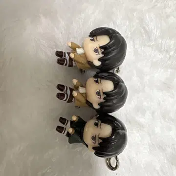 리바이 키링 3개 세트 집게 마스코트