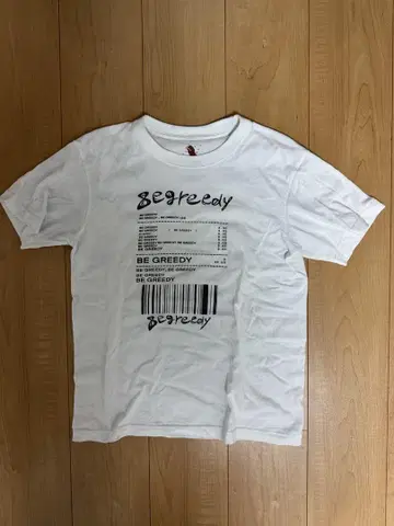 [ 24시간 이내 배송 가능 ] 8e greedy 영수증 티셔츠 S