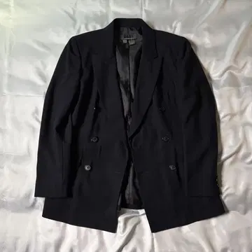 90s 빈티지 DKNY 블랙 더블 테일러드 자켓