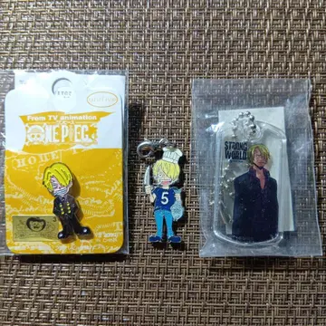 ONE PIECE 원피스 상디 핀즈 참 키링 세트