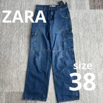 ZARA 다크 블루 카고 팬츠