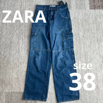 ZARA 다크 블루 카고 팬츠