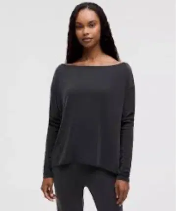 lululemon softstream 오프숄더 긴팔 상의