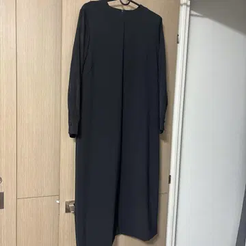 블랙 긴팔 롱 원피스