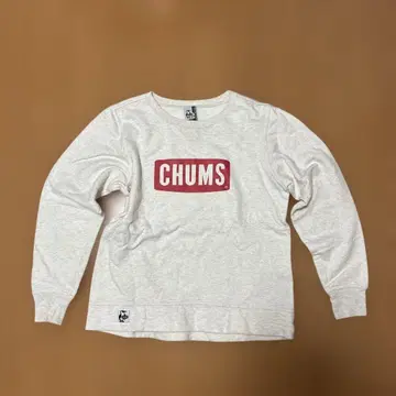 CHUMS 그레이 로고 맨투맨 L 사이즈