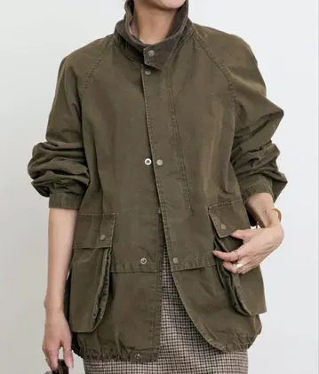 REMIRELIEF COATING CANVAS FIELD JACKET