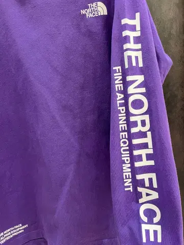 THE NORTH FACE 퍼플 긴팔T셔츠 L