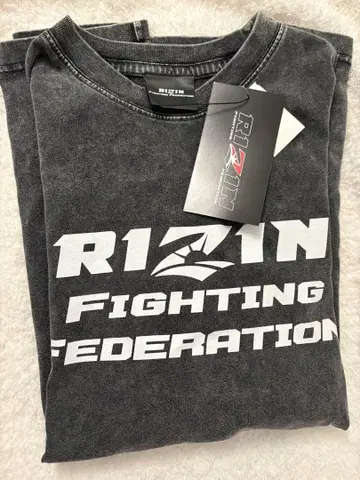 [ 미사용 새상품 ] RIZIN 그레이 피그먼트 L 사이즈 T셔츠