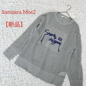 [ 새상품 ] 사만사 모스모스 로고 메쉬 풀오버 루즈한 사이즈 올 시즌