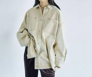 렙심 프린지 패치/BIG 데님 셔츠