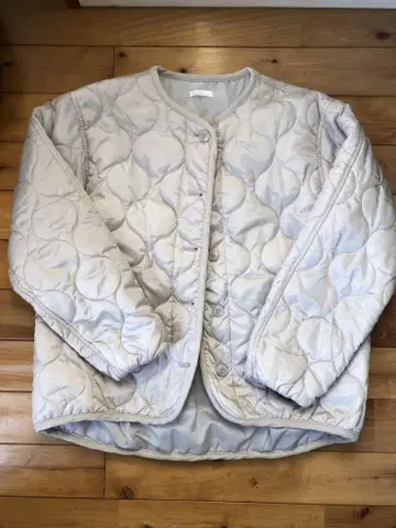 ITEMS URBAN RESEARCH 퀼팅 자켓 옅은 베이지