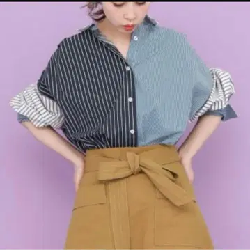 KBF 스트라이프 긴팔 셔츠