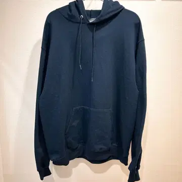 Champion 네이비 후드 부착 후드티