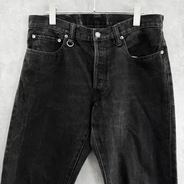 코지마 진즈 모터사이클 웨어 블랙 데님 팬츠 W34