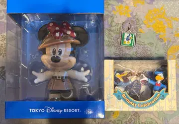 디즈니 굿즈 미니 마우스 도널드 덕 키링 3개 세트