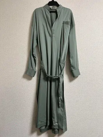 DOMENICO+SAVIO 큐프라 새틴 벨트 원피스 도메니코