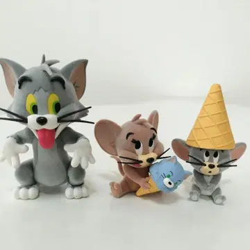톰과 제리 피규어 3체 세트 Fluffy 플러피 아이스크림