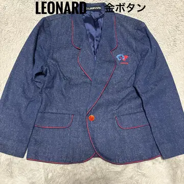 LEONARD 레오나르 자수 데님 테일러드 골드 버튼