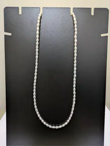 화이트 담수 펄 목걸이 S925
