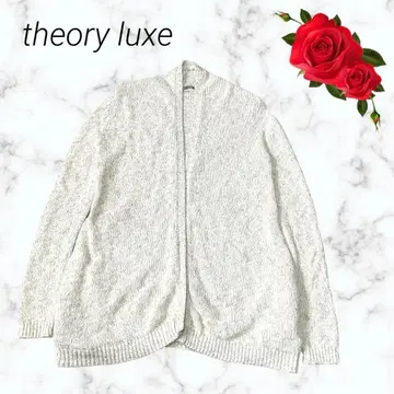 [ 새상품급 ] theory luxe 썸머 울 가디건 니트 M 화이트